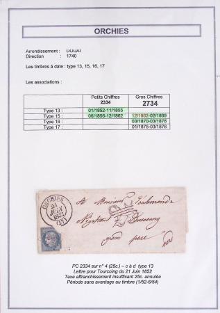 1709-1871, Jolie sélection de lettres du département