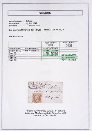 1709-1871, Jolie sélection de lettres du département
