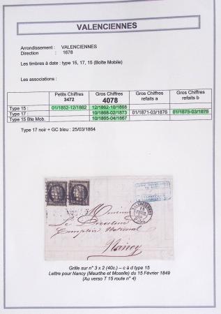 1709-1871, Jolie sélection de lettres du département