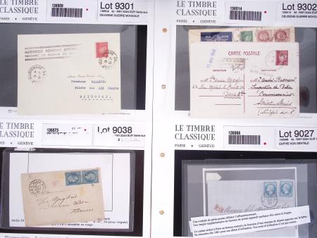 1862-1943, anciens lots de VO avec des lettres dont