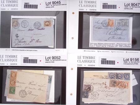 1862-1943, anciens lots de VO avec des lettres dont
