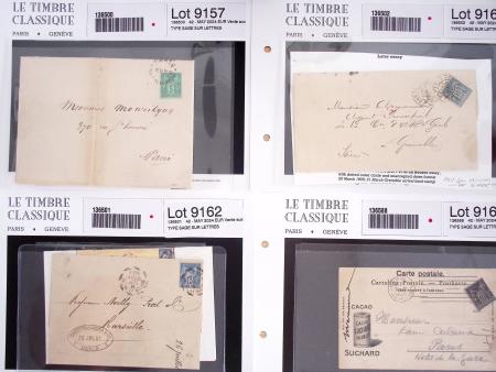 1862-1943, anciens lots de VO avec des lettres dont