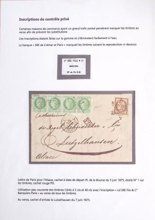 1862-1943, anciens lots de VO avec des lettres dont