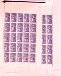 1924-1960, Très beau lot de feuilles en 14 classeurs