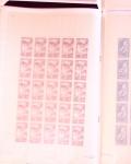 1924-1960, Très beau lot de feuilles en 14 classeurs