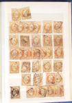1849-1876, 6 petits classeurs avec stock de classiques