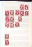 1849-1876, 6 petits classeurs avec stock de classiques