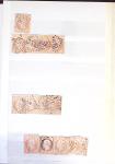 1849-1876, 6 petits classeurs avec stock de classiques
