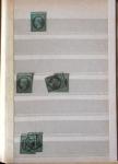 1849-1876, 6 petits classeurs avec stock de classiques