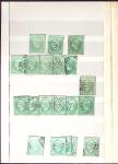 1849-1876, 6 petits classeurs avec stock de classiques