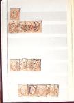 1849-1876, 6 petits classeurs avec stock de classiques