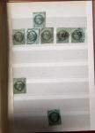 1849-1876, 6 petits classeurs avec stock de classiques
