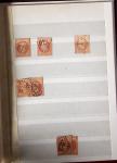 1849-1876, 6 petits classeurs avec stock de classiques