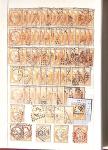 1849-1876, 6 petits classeurs avec stock de classiques