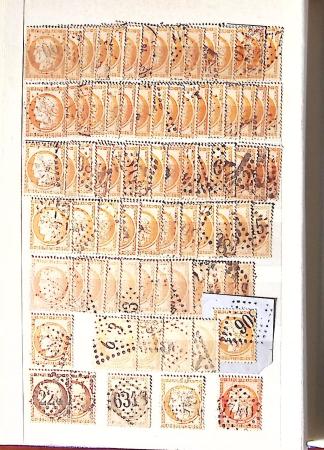 1849-1876, 6 petits classeurs avec stock de classiques