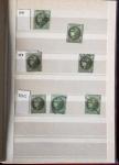 1849-1876, 6 petits classeurs avec stock de classiques