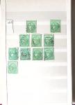 1849-1876, 6 petits classeurs avec stock de classiques