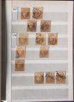 1849-1876, 6 petits classeurs avec stock de classiques