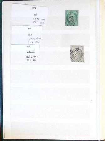 1849-1876, 6 petits classeurs avec stock de classiques