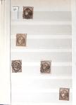 1849-1876, 6 petits classeurs avec stock de classiques