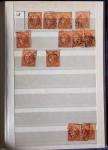 1849-1876, 6 petits classeurs avec stock de classiques