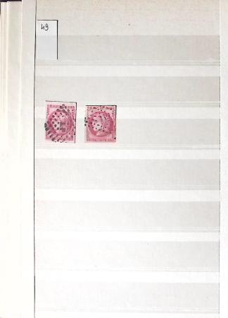 1849-1876, 6 petits classeurs avec stock de classiques