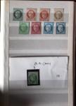 1849-1876, 6 petits classeurs avec stock de classiques