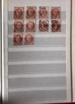 1849-1876, 6 petits classeurs avec stock de classiques