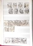 1849-1876, 6 petits classeurs avec stock de classiques