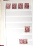 1849-1876, 6 petits classeurs avec stock de classiques