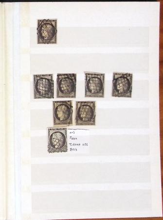 1849-1876, 6 petits classeurs avec stock de classiques