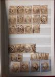 1849-1876, 6 petits classeurs avec stock de classiques