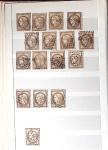 1849-1876, 6 petits classeurs avec stock de classiques