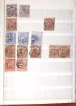 1849-1876, 6 petits classeurs avec stock de classiques