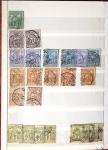 1849-1876, 6 petits classeurs avec stock de classiques