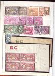 1849-1876, 6 petits classeurs avec stock de classiques