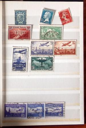 1849-1876, 6 petits classeurs avec stock de classiques