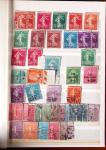 1849-1876, 6 petits classeurs avec stock de classiques
