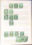 1849-1876, 6 petits classeurs avec stock de classiques