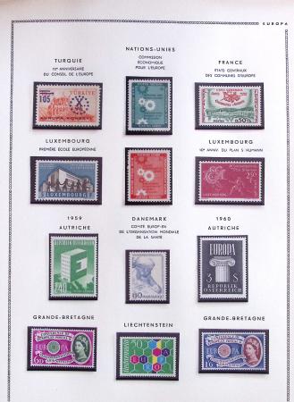 1956-2021, EUROPA : Collection complète avec blocs