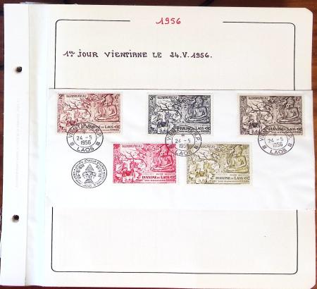 1945-1967, Sympathique collection de timbres de Laos