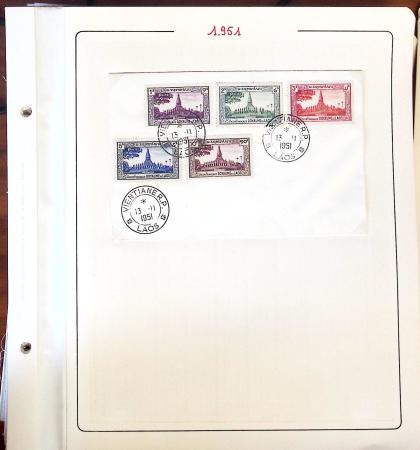 1945-1967, Sympathique collection de timbres de Laos