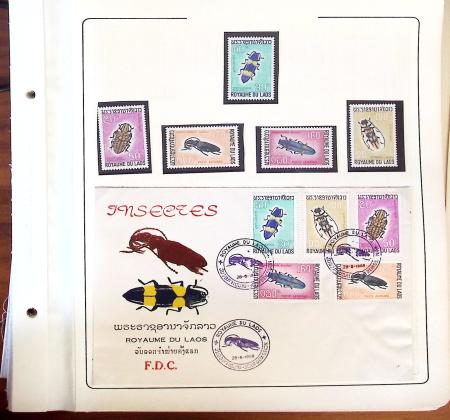 1945-1967, Sympathique collection de timbres de Laos