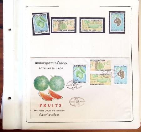 1945-1967, Sympathique collection de timbres de Laos