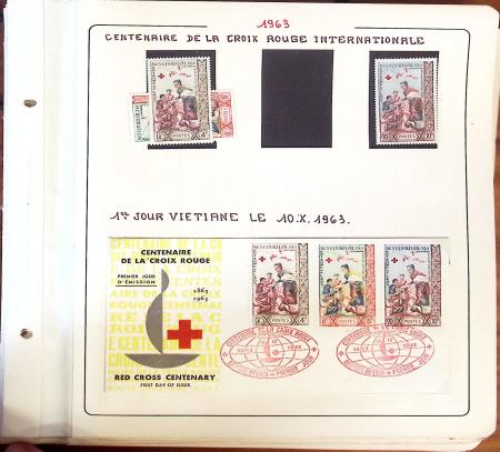 1945-1967, Sympathique collection de timbres de Laos