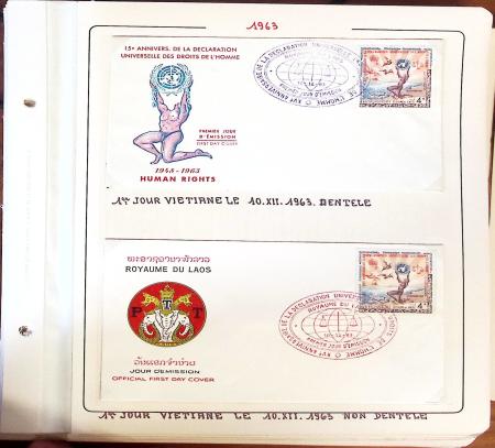 1945-1967, Sympathique collection de timbres de Laos