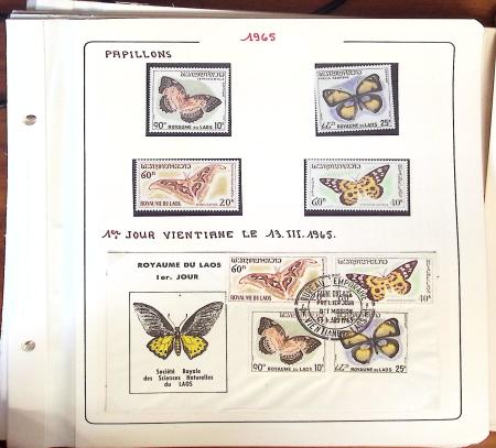 1945-1967, Sympathique collection de timbres de Laos