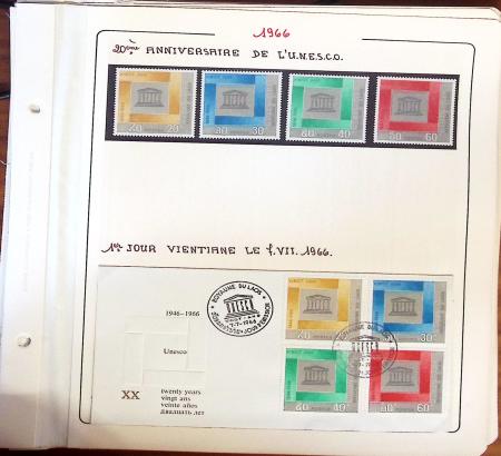 1945-1967, Sympathique collection de timbres de Laos