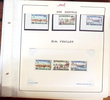 1945-1967, Sympathique collection de timbres de Laos