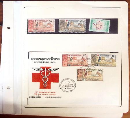 1945-1967, Sympathique collection de timbres de Laos